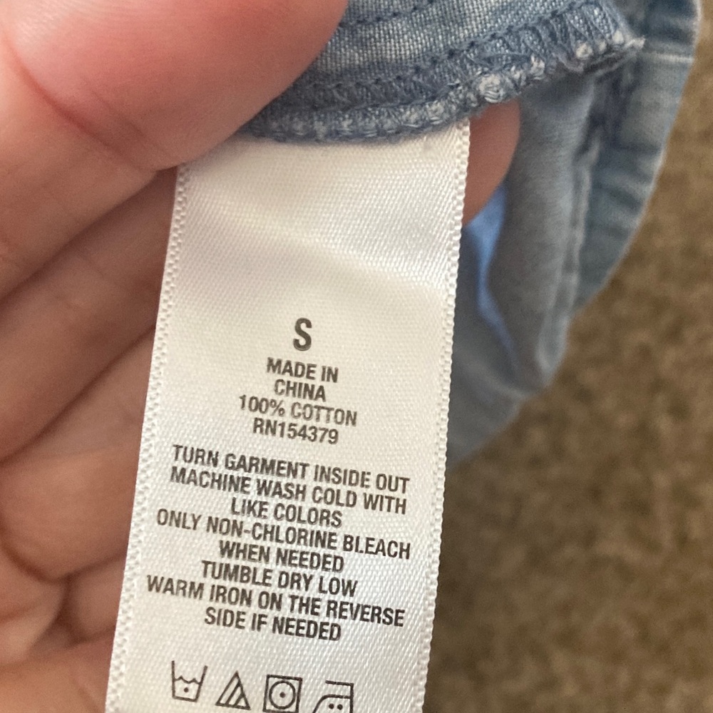 Aeropostale Sky Blue Shirt - Picture 3 of 4
